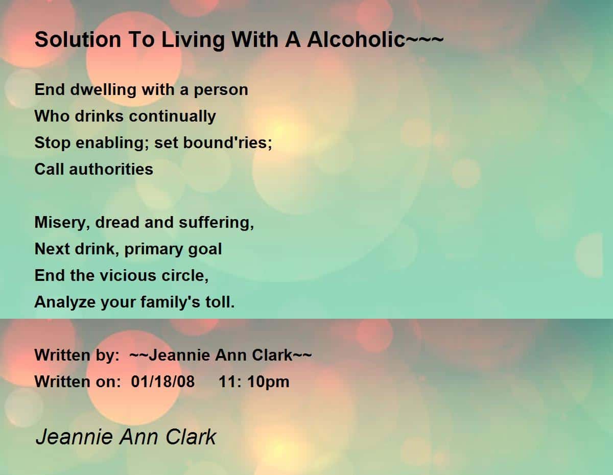 best alcoholic mother poems