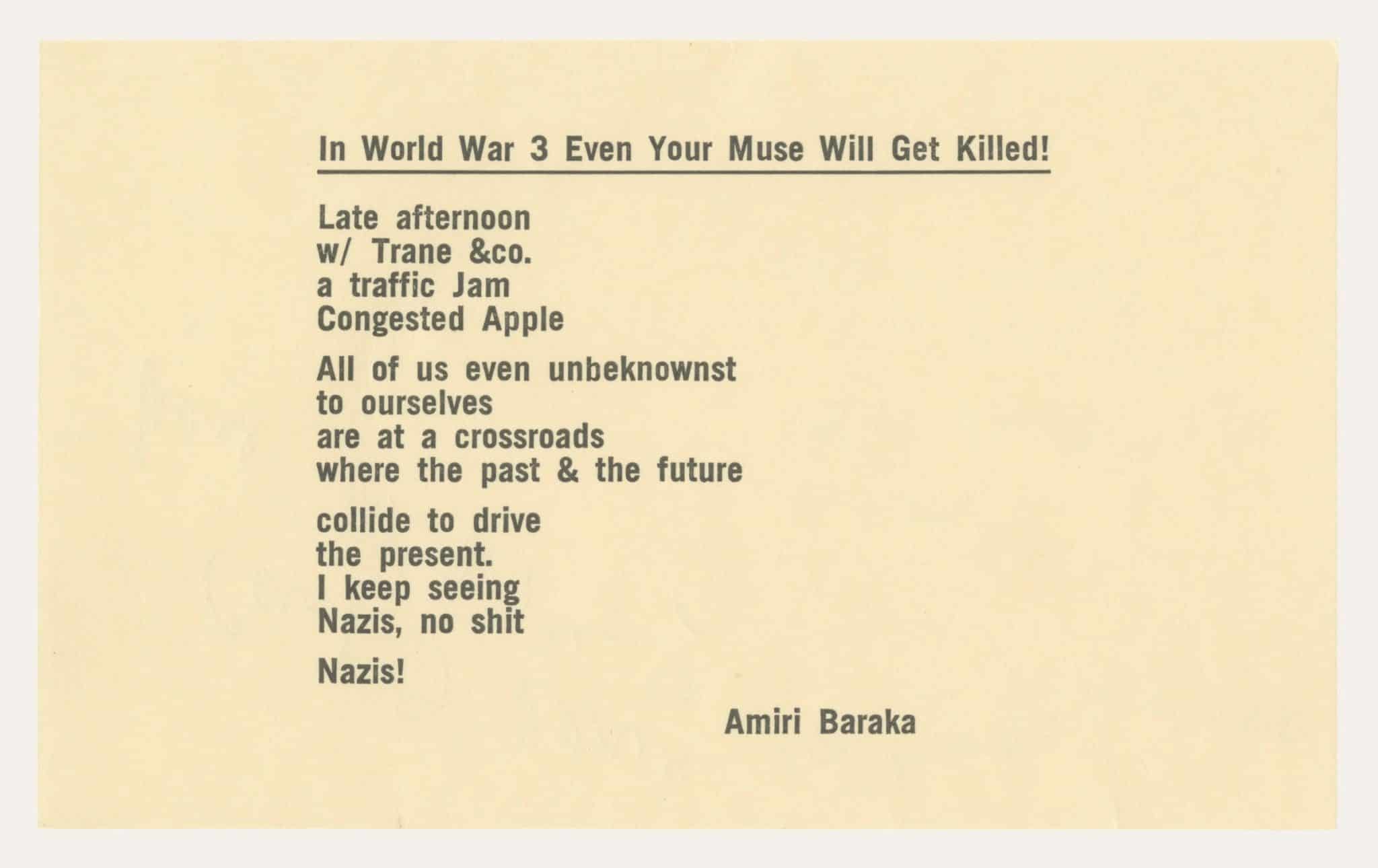 best amiri baraka poems