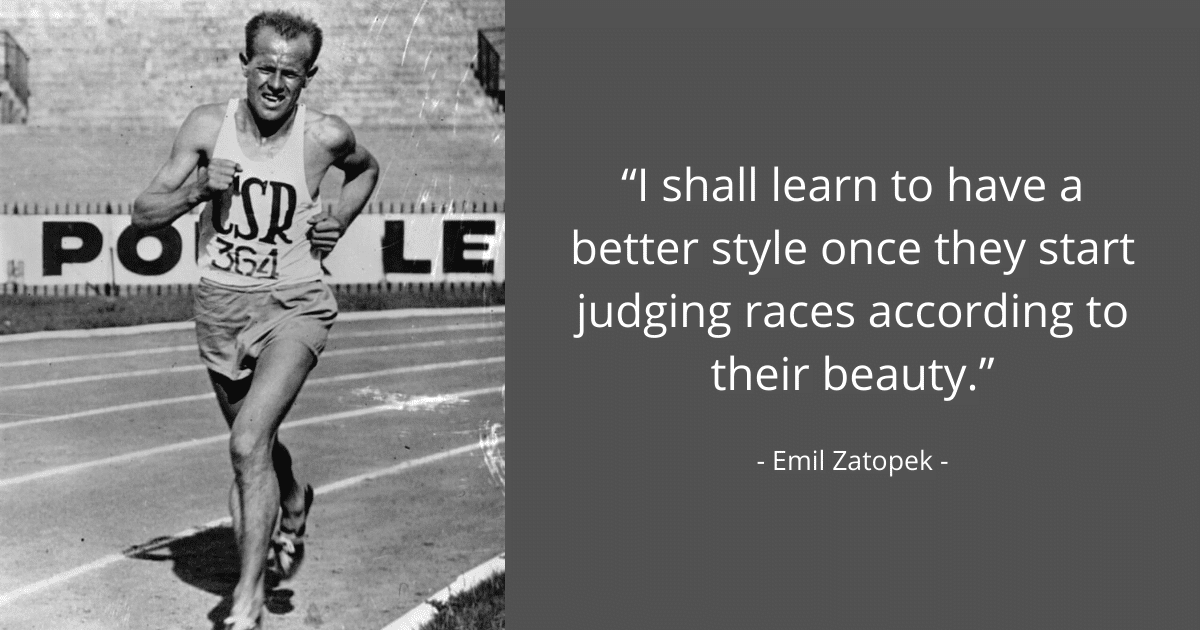 best emil zatopek quotes