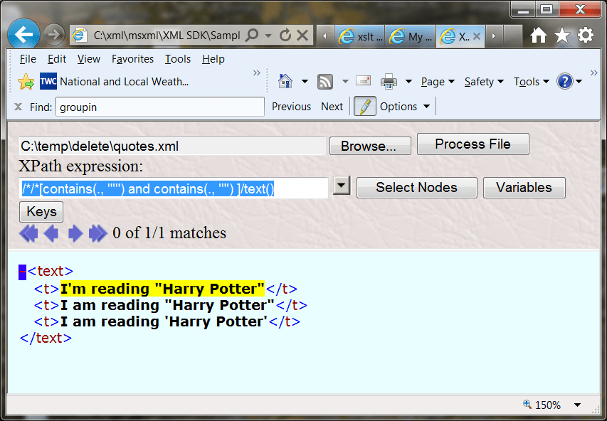 best escape quotes in xml