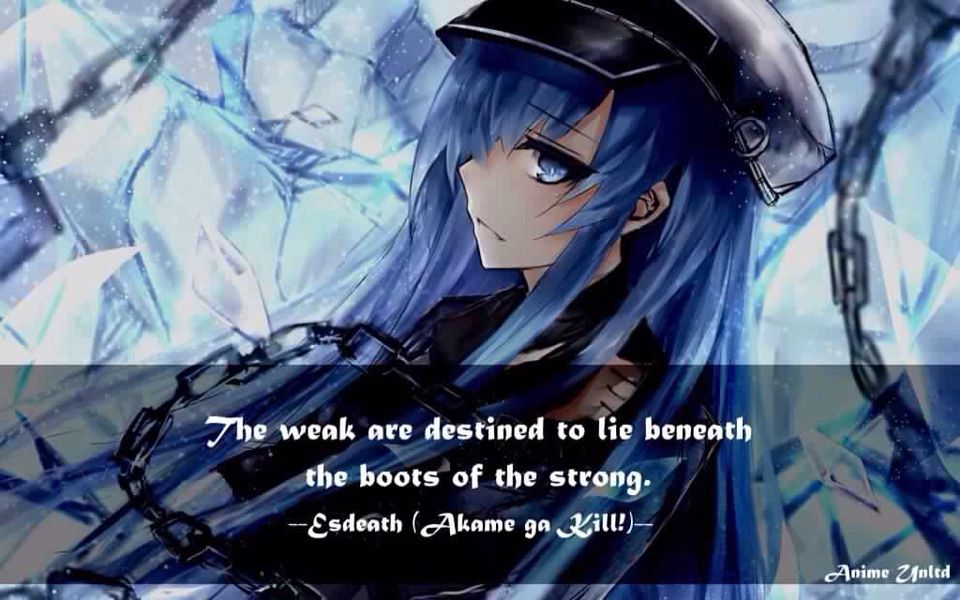 best esdeath quotes
