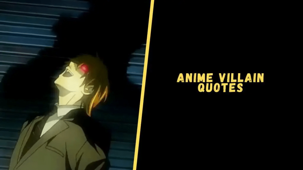 best evil anime quotes