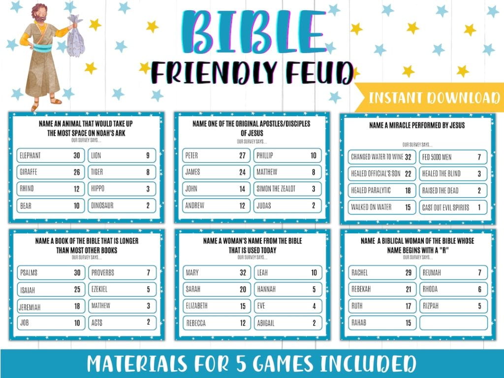 best family feud bible questions