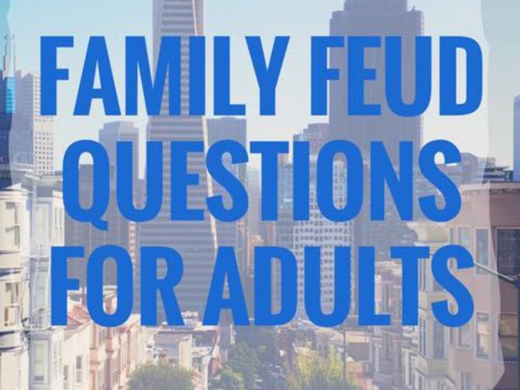 best family feud questions dirty