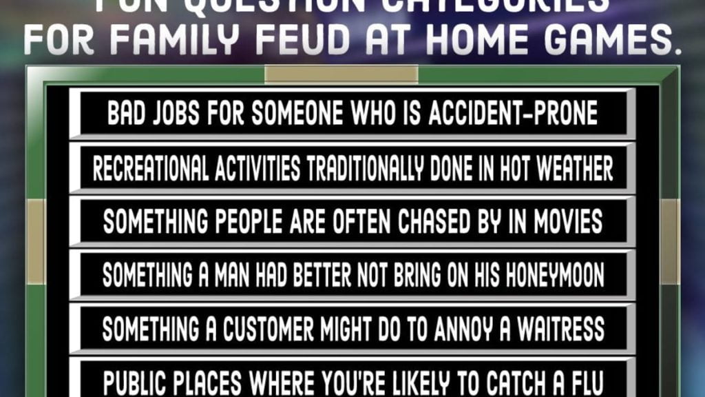 best family feud questions fast money