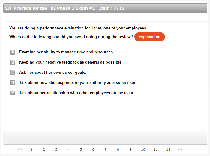 best fbi phase 2 questions