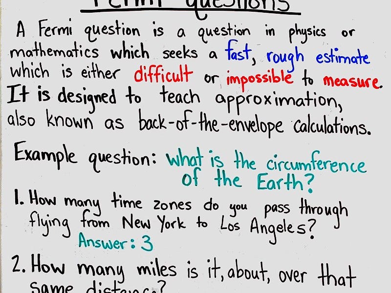 best fermi questions