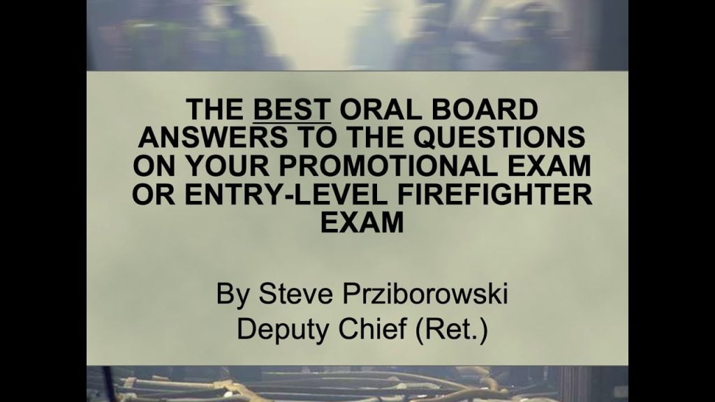 best firefighter oral board questions