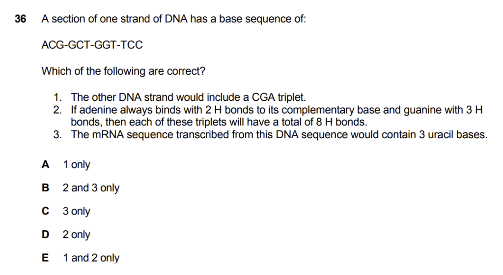 best first year medical school exam questions