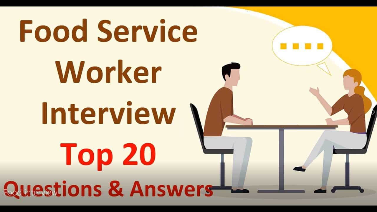 best food service interview questions and answers