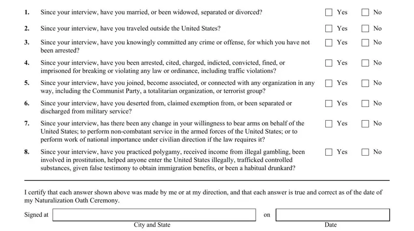 best form n 445 questions