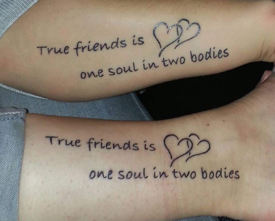 best friends tattoos quotes
