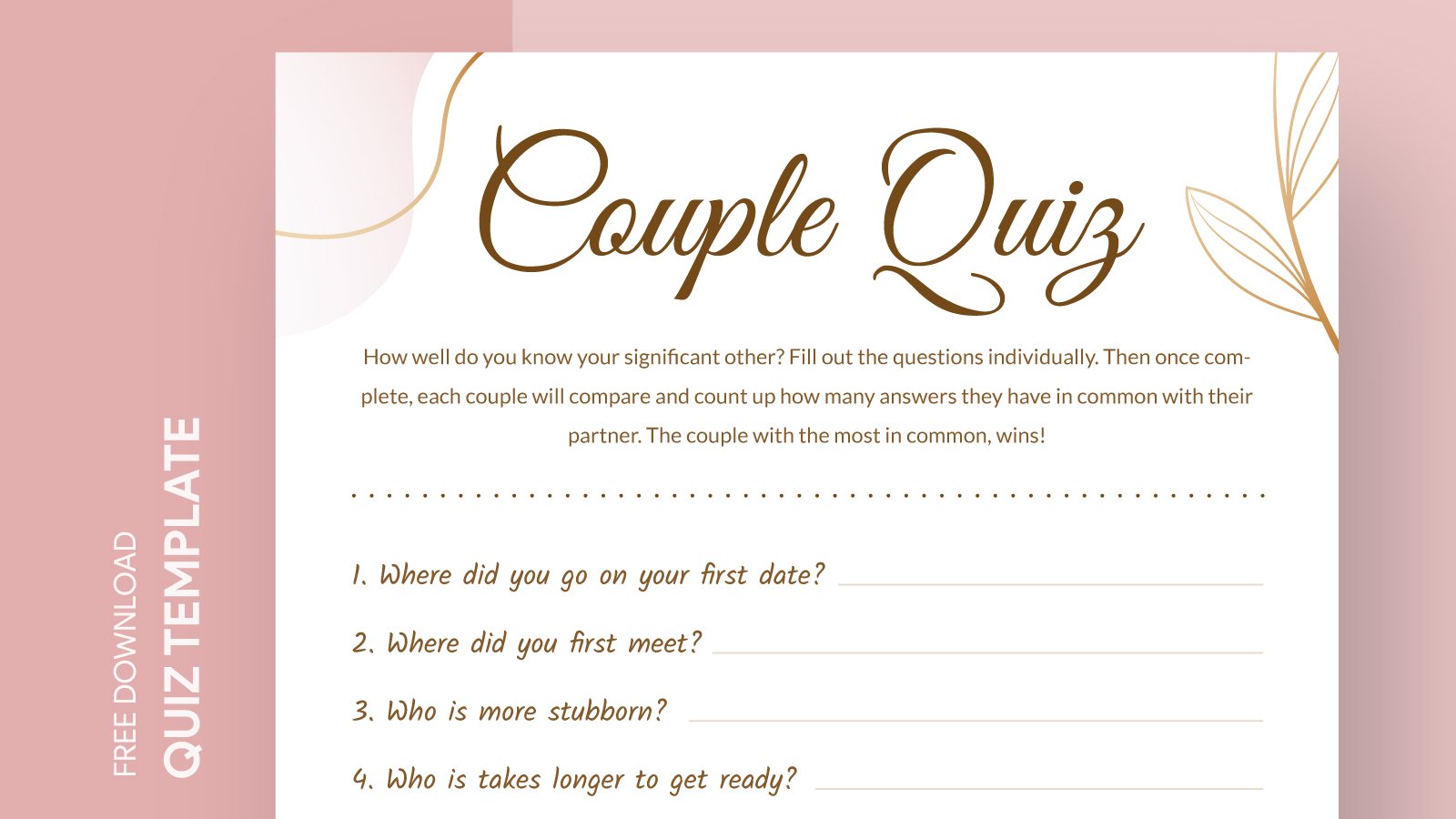 best fun couple questions quiz