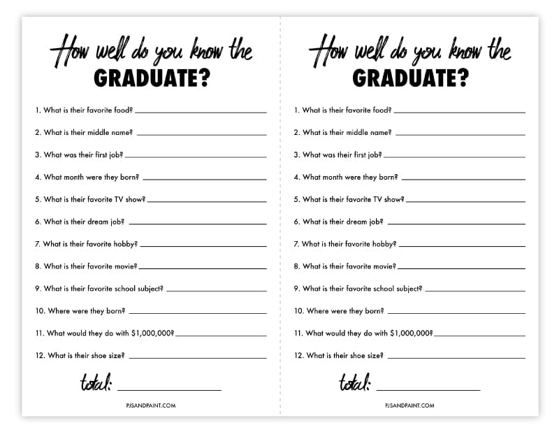 best fun questions for graduate students