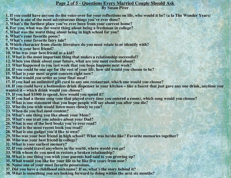 best fun questions toask your partner