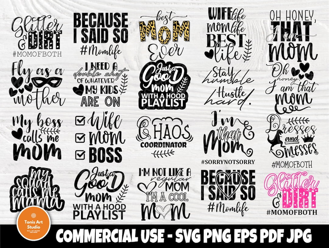 best funny mom quotes svg