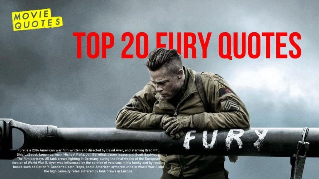 best fury movie quotes