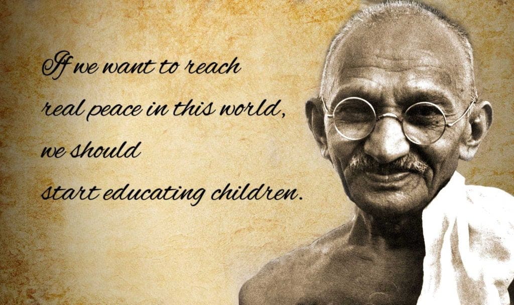 best gandhi quotes on education