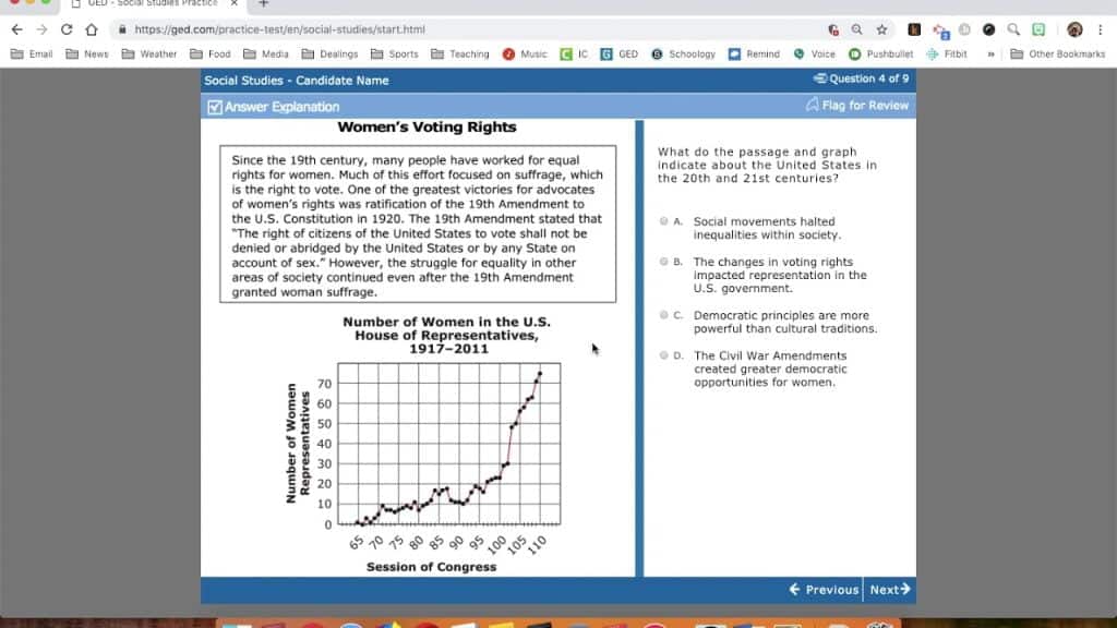 best ged civics test questions and answers