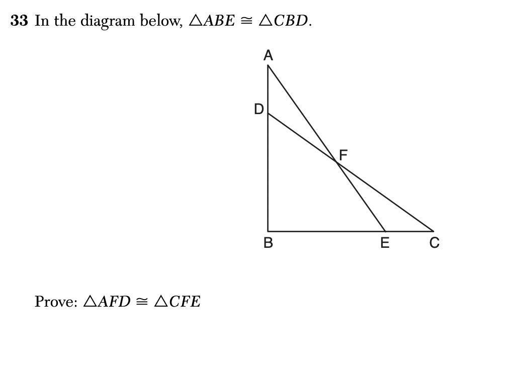 best geometry regents practice questions