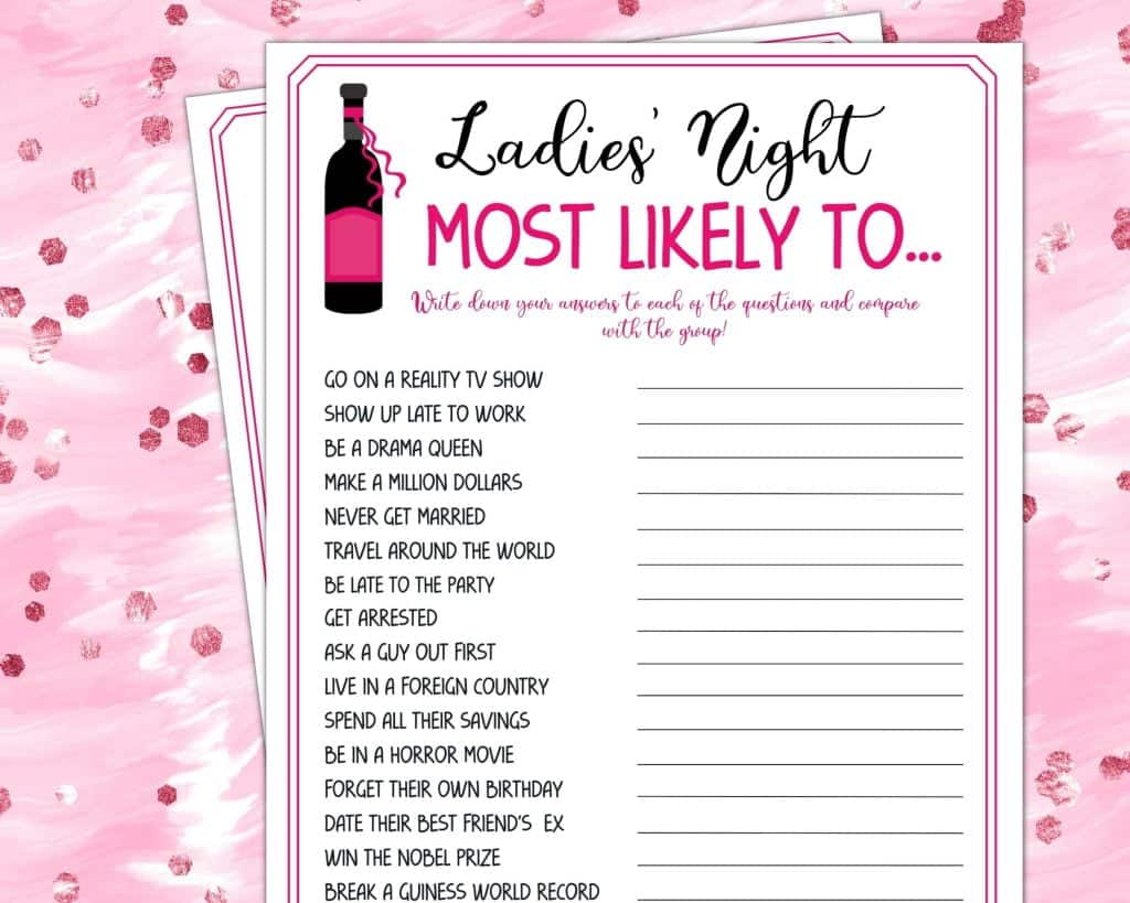 best girls night questions