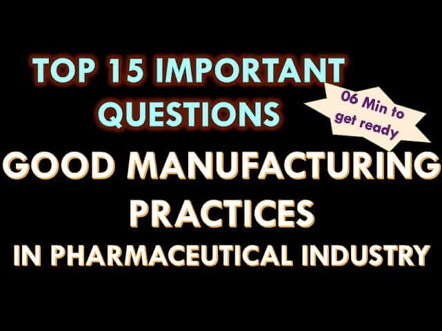 best gmp test questions and answers