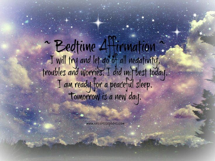 best good night affirmations quotes