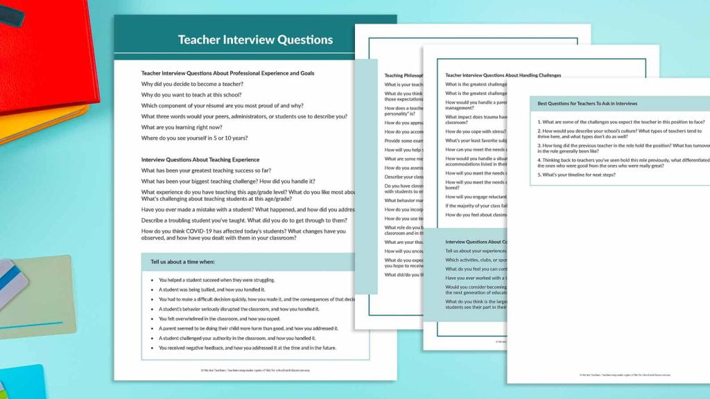 best good school interview questions