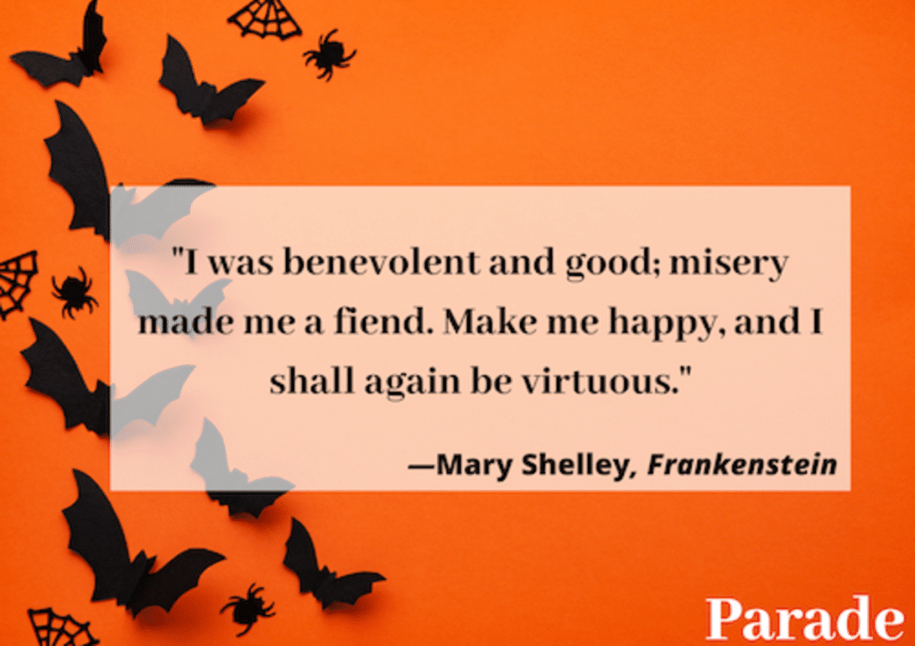 best gothic quotes in frankenstein