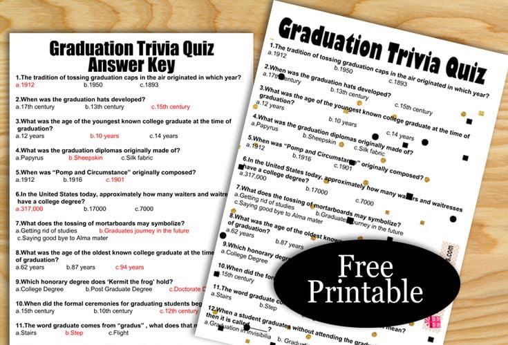 best graduation trivia questions