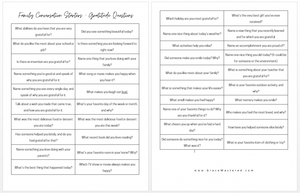best gratefulness questions