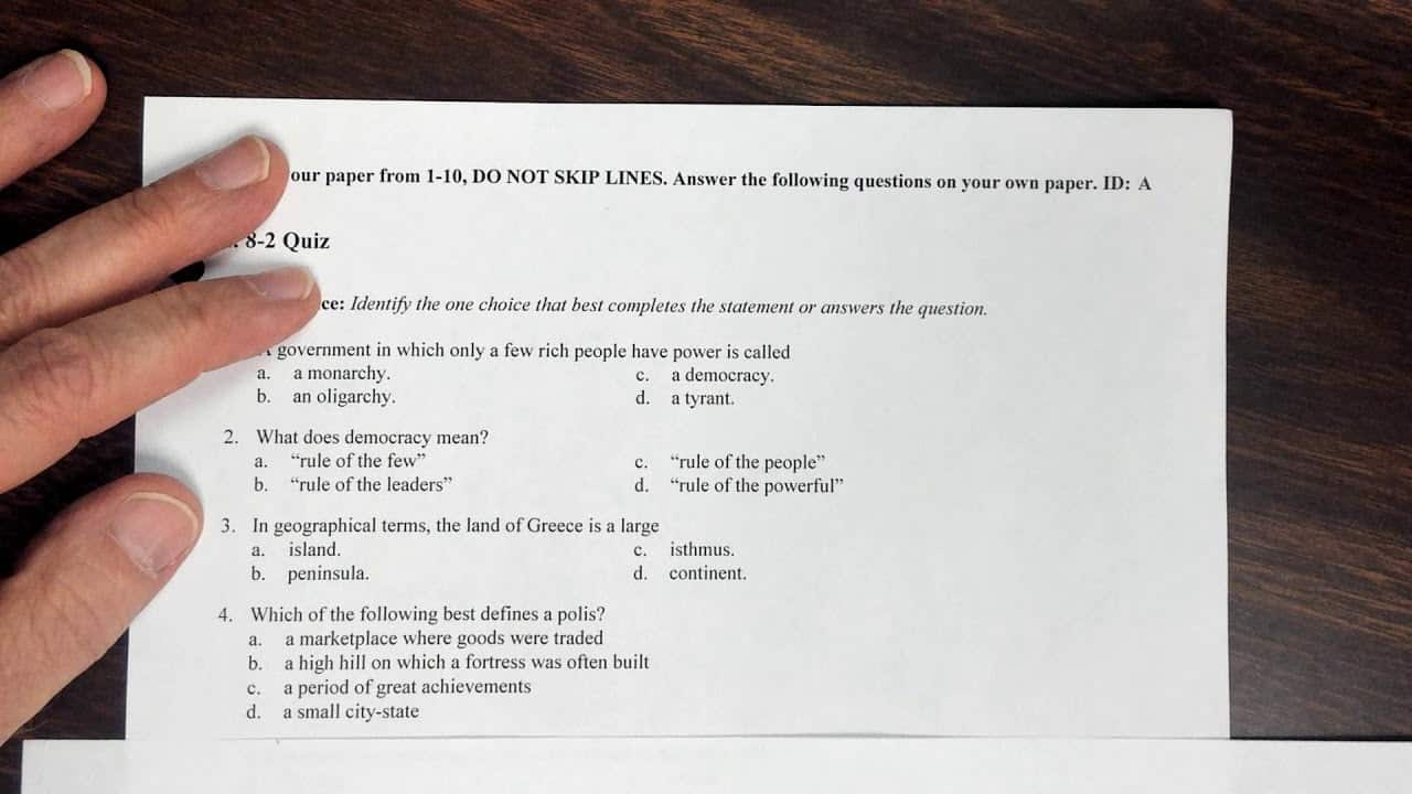 best greece questions
