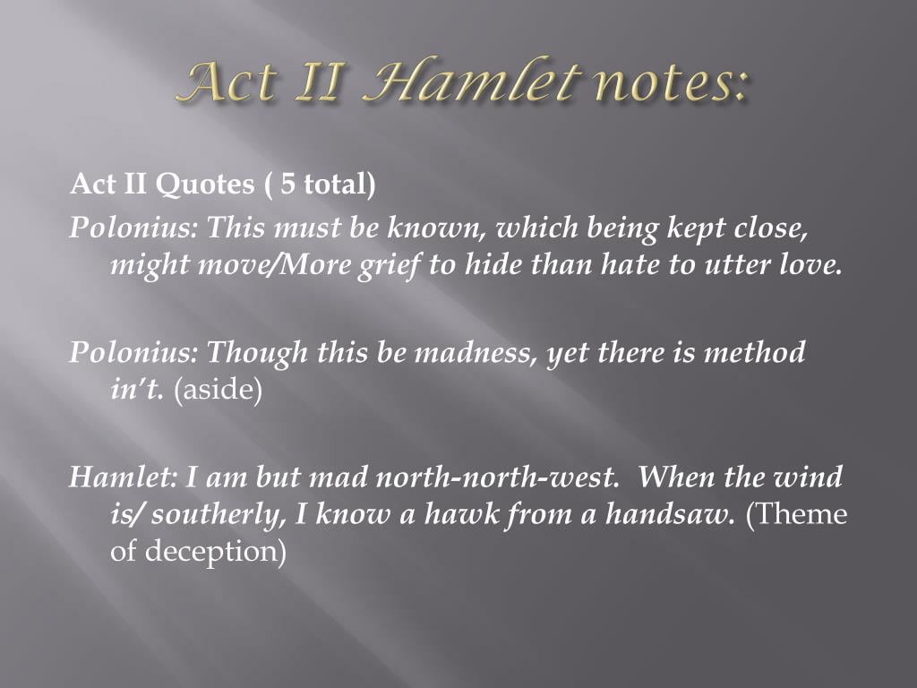 best hamlet deception quotes