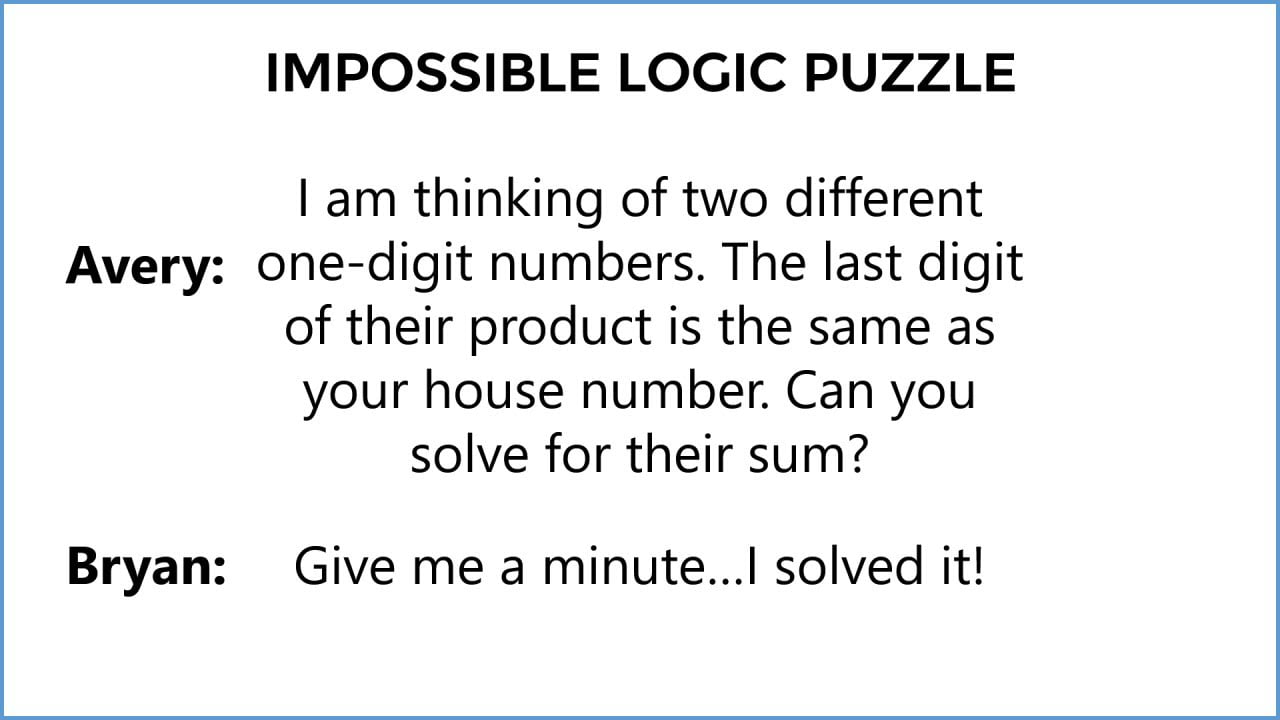 best hard logic questions