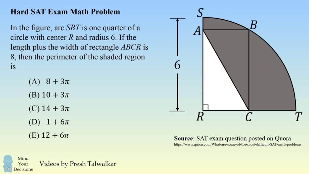 best hard sat math questions