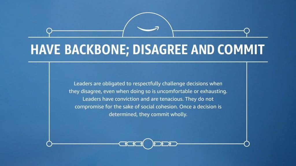 best have backbone disagree and commit amazon interview questions
