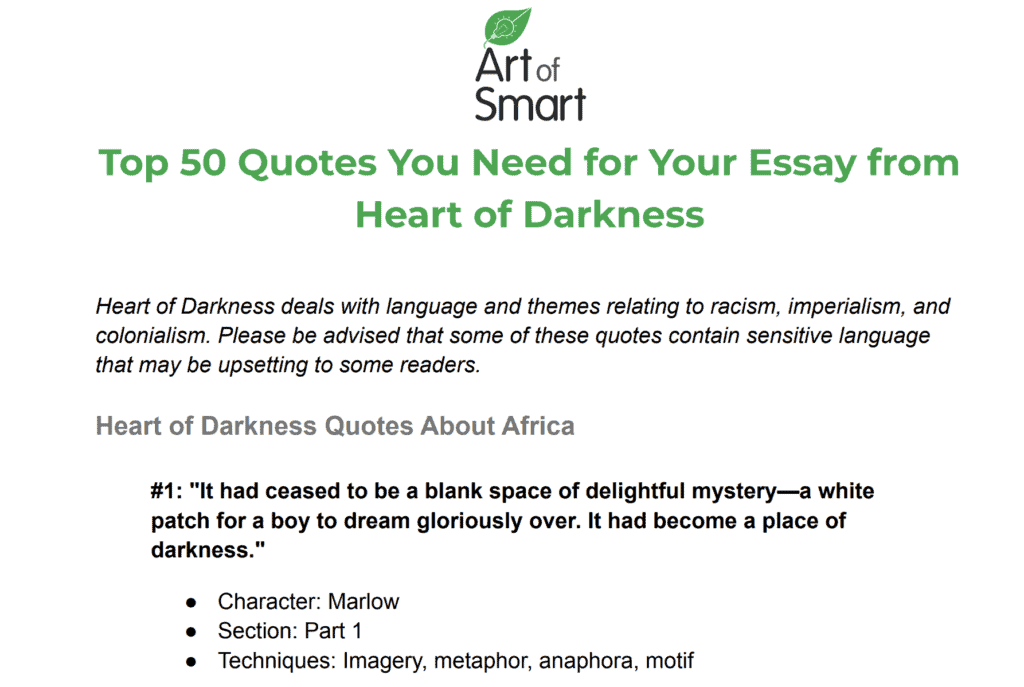 best heart of darkness imperialism quotes