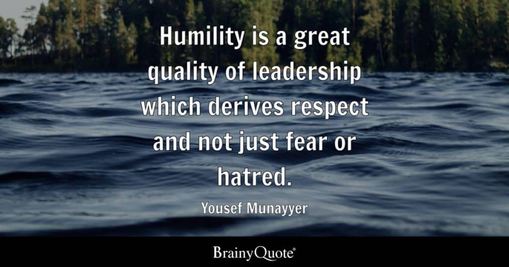 best humility in leadership quotes
