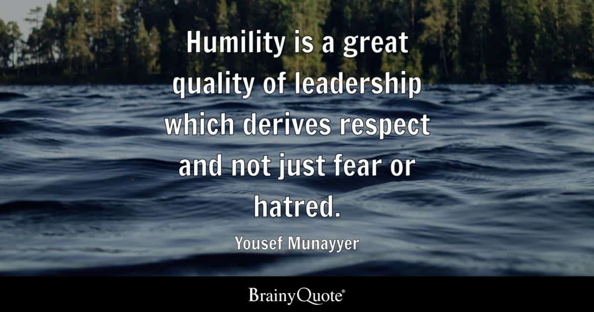best humility in leadership quotes