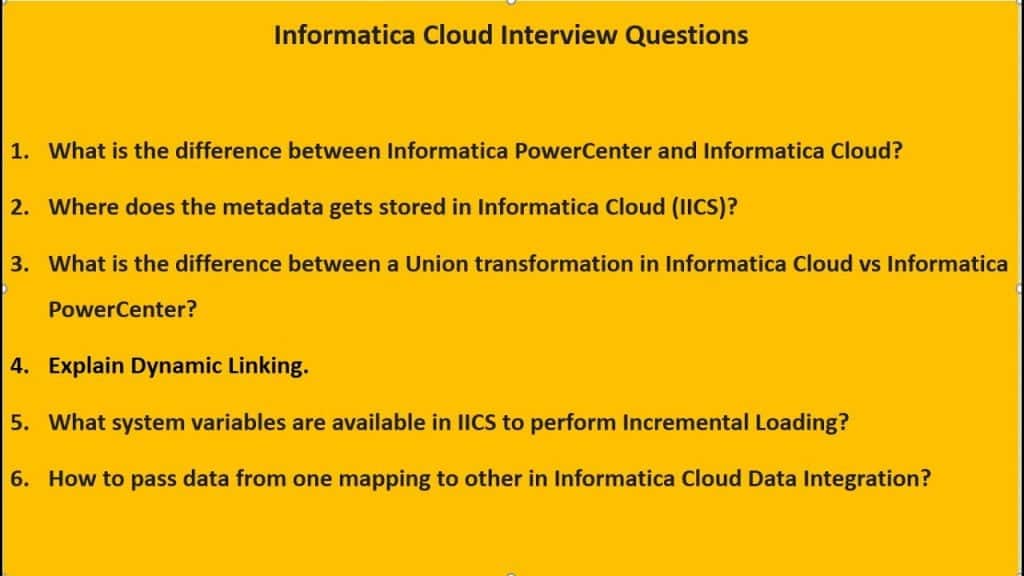 best iics interview questions