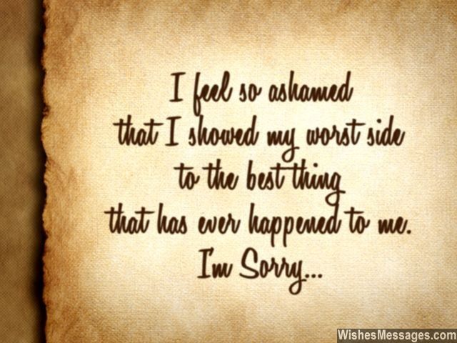 best im sorry quotes for him