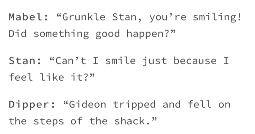 best incorrect gravity falls quotes