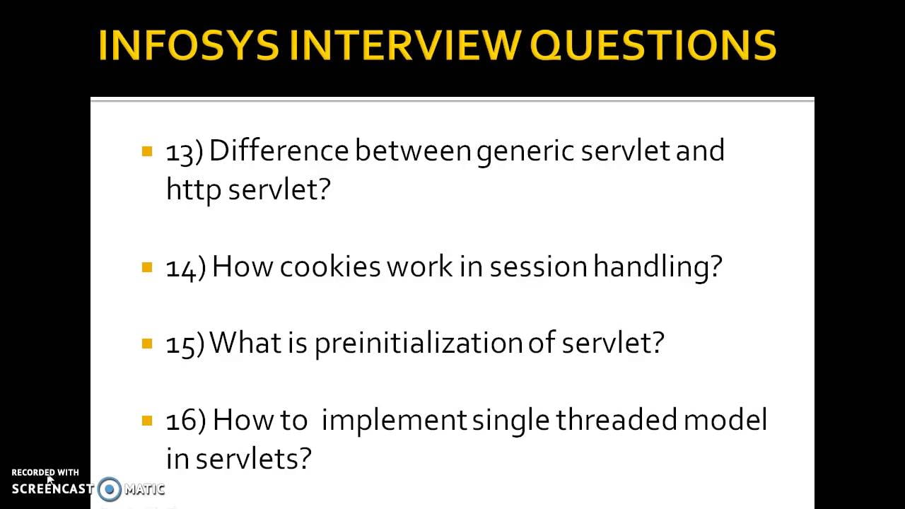 best infosys java interview questions
