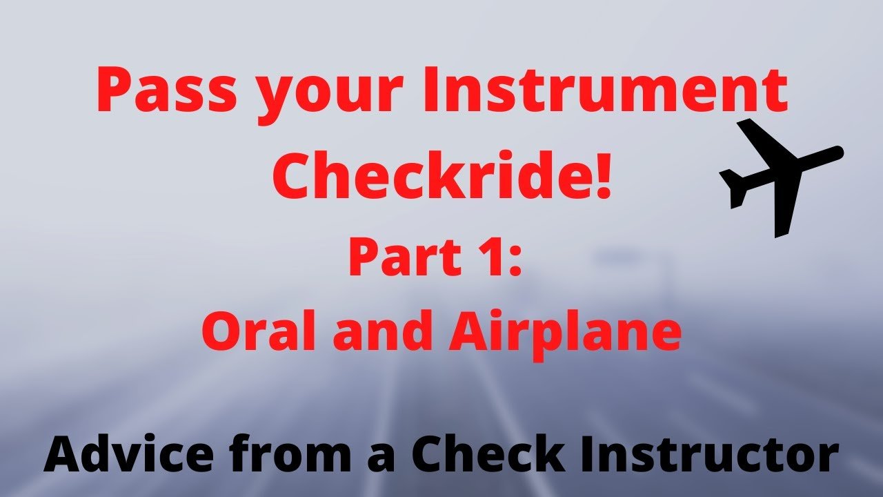 best instrument checkride oral questions
