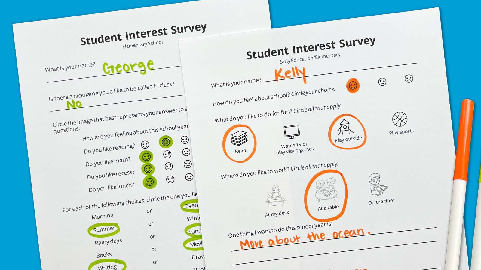 best interest survey questions