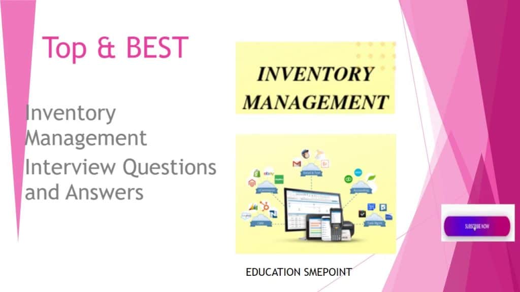 best inventory management interview questions