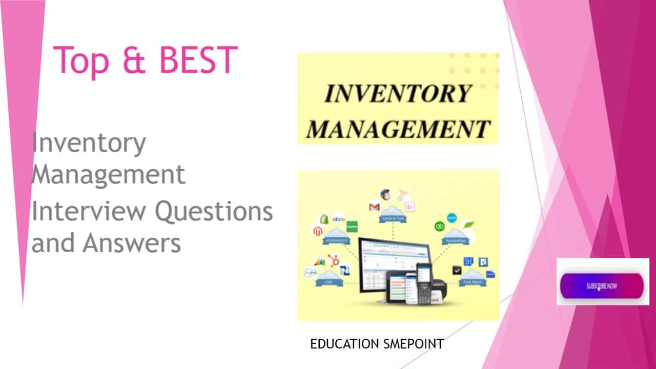 best inventory management interview questions