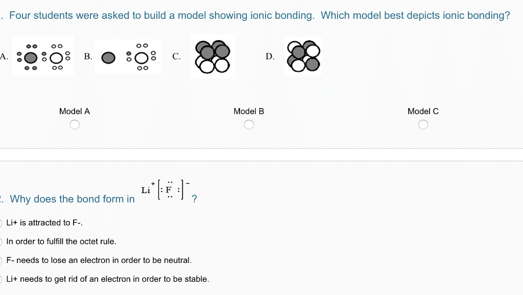 best ionic bonding questions