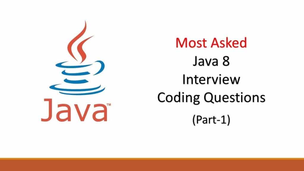 best java 8 coding questions
