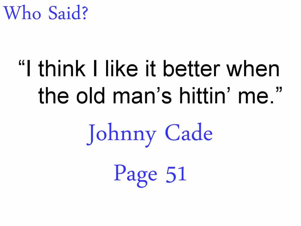 best johnny cade quotes with page numbers